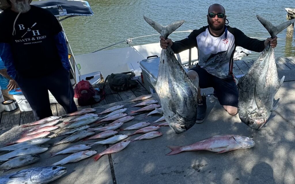 Beast Coast Fishing Charters Fishermen with large catch at New Smyrna Beach